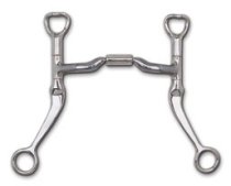 Myler Bit Flat Shank with Low Port Comfort Snaffle
