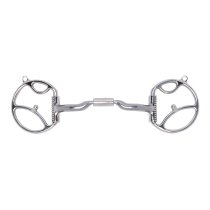 Myler Western Dee Bit with Hooks Low Port Comfort Snaffle