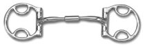Myler Western Dee Bit with Hooks and Wide Barrel Comfort