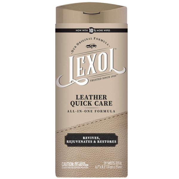 Lexol Quick Care Leather Cleaner And Conditioner Wipes