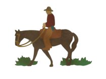 Walking Cowboy Wall Hanging