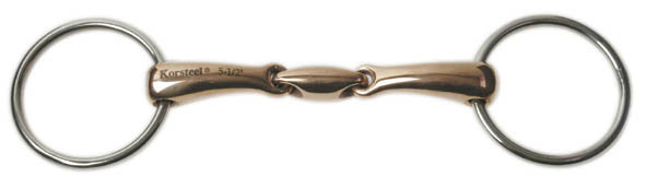 JP Korsteel Loose Ring Snaffle Oval Link Copper Mouth