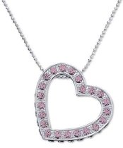Montana Silversmiths Pink Rhinestone Heart Choker
