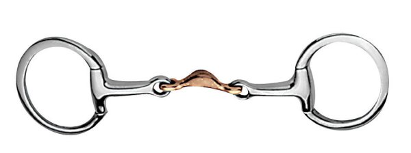Korsteel Eggbutt Snaffle Copper Quarter Moon Mouth