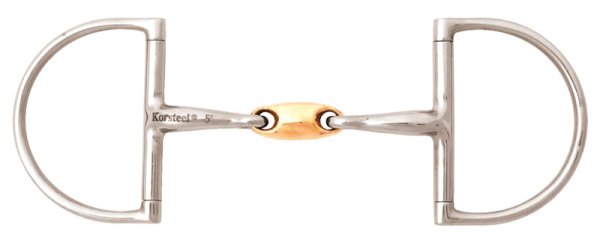 JP Korsteel Snaffle Copper Oval Link Hunter Dee