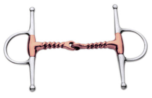 Korsteel Copper Mouth Corkscrew Full Cheek Snaffle