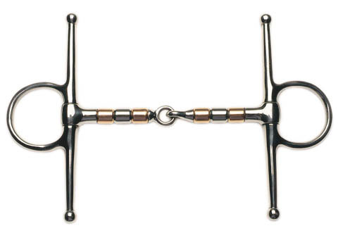Korsteel Copper & Steel Roller Mouth Full Cheek Snaffle
