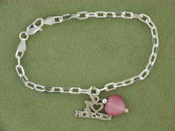 Chippendale I Love Horses Charm Bracelet