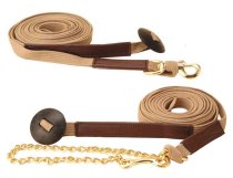 Tory Leather Cotton Web Lunge Lines with Butt Plates