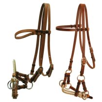 Tory Leather Nose Side Pull Halter