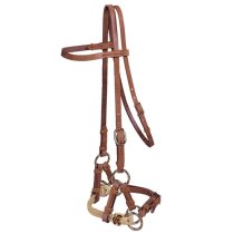 Tory Leather Nose Side Pull Halter