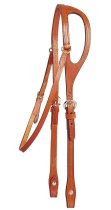 Tory Leather Shaped Ear Headstall