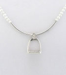 English Stirrup and Pearl Necklace