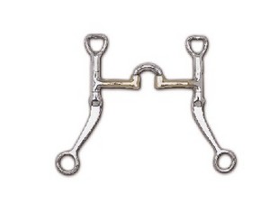 Myler Bit Flat Shank with Cyprium Correctional Low Port