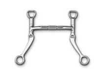 Myler Bit Flat Shank with Sweet Iron Mullen Barrel