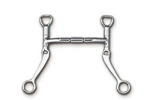 Myler Bit Flat Shank with Sweet Iron Mullen Barrel