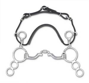 Myler 3-Ring Combination Bit Correctional Ported Barrel
