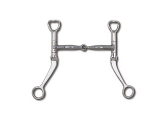 Myler Bit Flat Shank with Sweet Iron Snaffle