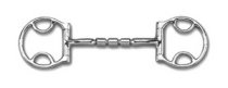 Myler Western Dee Bit with Hooks and Mullen Triple Barrel