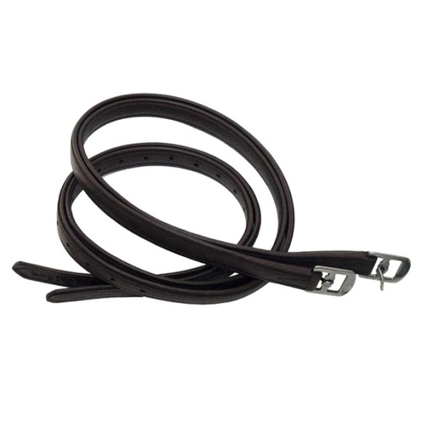 KL Select Red Barn Calf-Lined Stirrup Leathers 7/8"