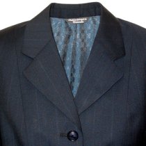 Children's Slim Riding Jacket from Grand Prix Navy Stripe