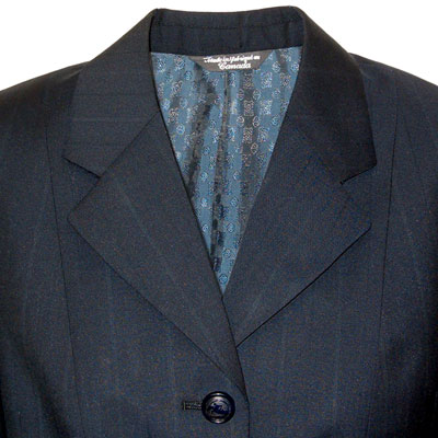 Children's Slim Riding Jacket from Grand Prix Navy Stripe