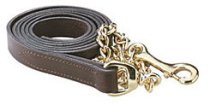 Perri's Leather Havana Brass Plate Lead